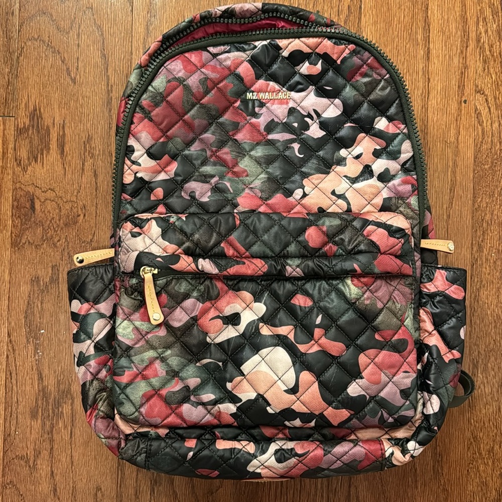 Like Brand New MZ Wallace metro backpack in dahlia camo